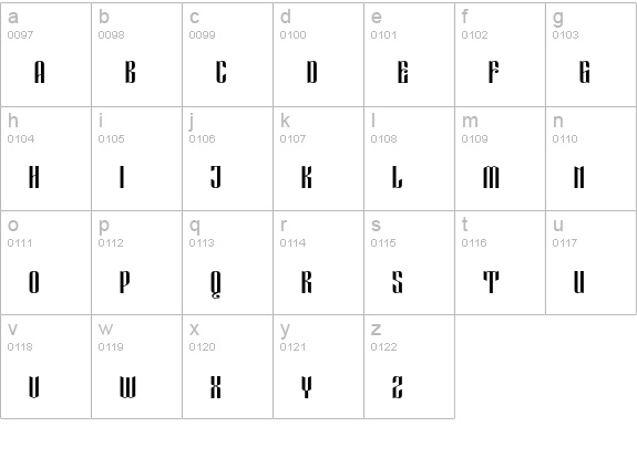 Eveagita Luxury Cap Bold lowercase a-z preview