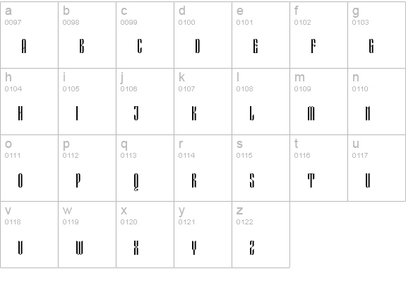 Eveagita Luxury Cap Thin lowercase a-z preview