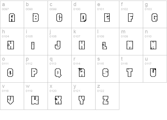 Even Badder Mofo lowercase a-z preview