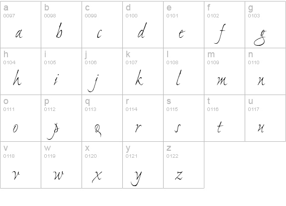 Ex Ponto Pro Light lowercase a-z preview