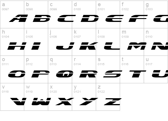 Excelerate lowercase a-z preview