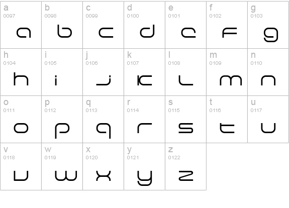 Excellence LightExtended lowercase a-z preview