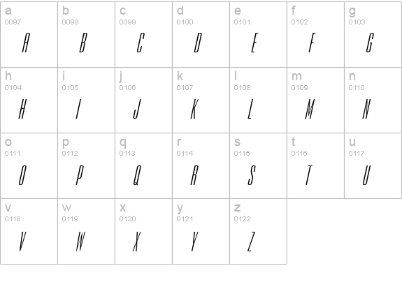 Expel Italic lowercase a-z preview