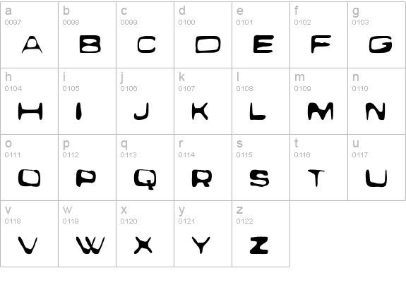 Explo Plain lowercase a-z preview