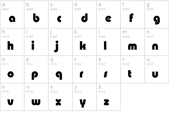 ExpressaSerial-Heavy-Regular lowercase a-z preview