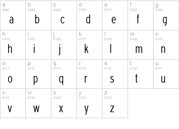 Expressway Cd Lt lowercase a-z preview