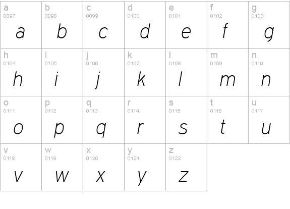 Expressway Xl lowercase a-z preview