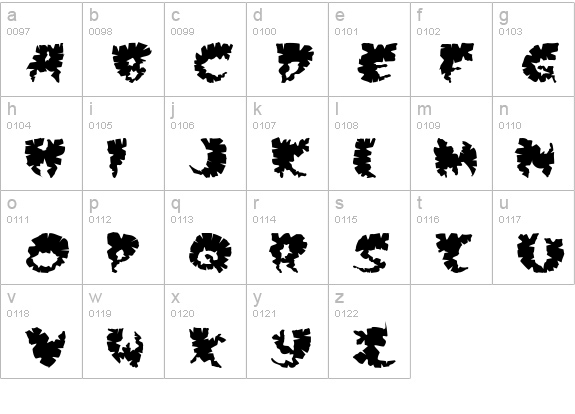 Extra virgin lowercase a-z preview