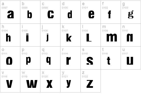 fabianestem Normal lowercase a-z preview