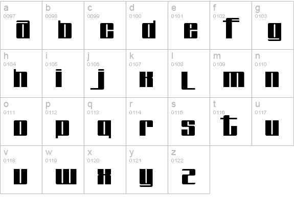 Fabulous lowercase a-z preview