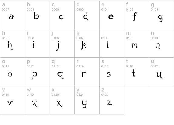 fack lowercase a-z preview