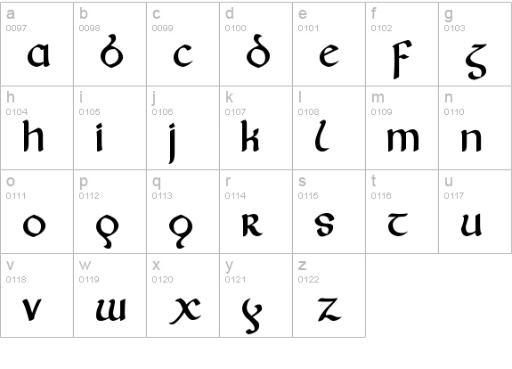Fairies lowercase a-z preview
