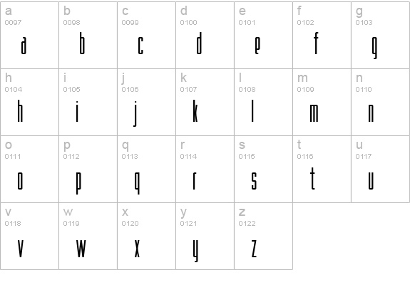 Fake Plastic lowercase a-z preview