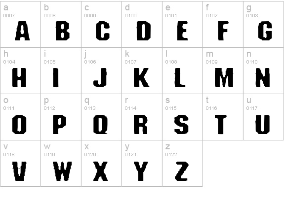 Fanatika Two lowercase a-z preview