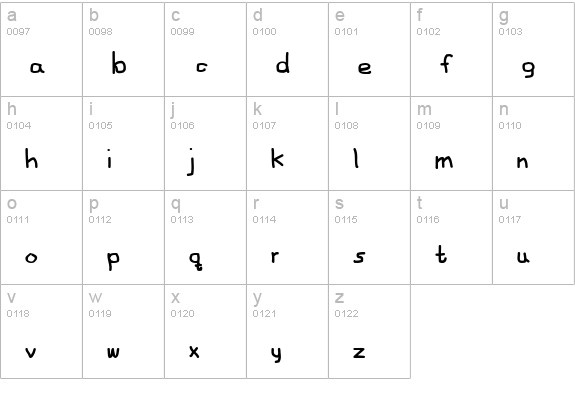 Fancy Footwork 2 lowercase a-z preview