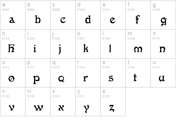 FantaisieArtistique lowercase a-z preview
