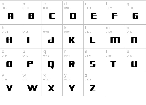 FANTASTIC FOUR MOVIE lowercase a-z preview