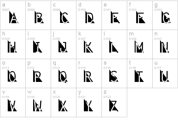 Fantomet 1 lowercase a-z preview