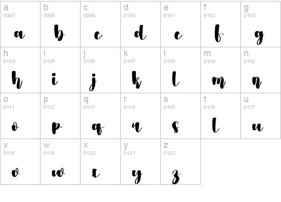 Farmhouse2 lowercase a-z preview