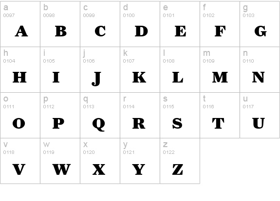 FarnhamDisplay-BlackSC lowercase a-z preview