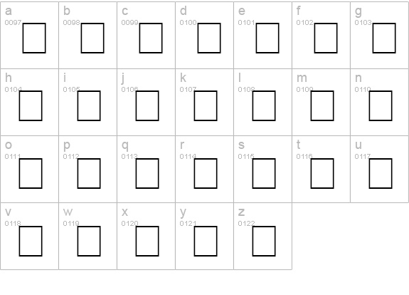 Farnoe Initials lowercase a-z preview