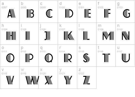 Farouk lowercase a-z preview