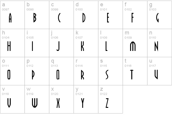 Farscape 1 lowercase a-z preview