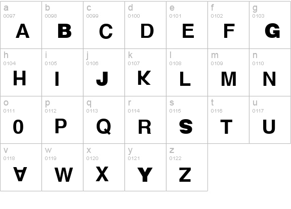 Fast Food Clean lowercase a-z preview