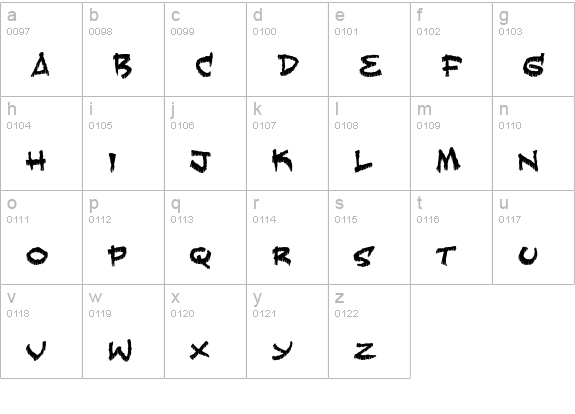 Fearless lowercase a-z preview