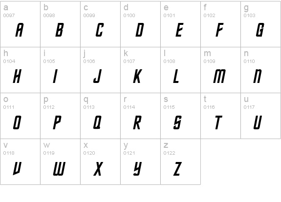 Federation Classic lowercase a-z preview