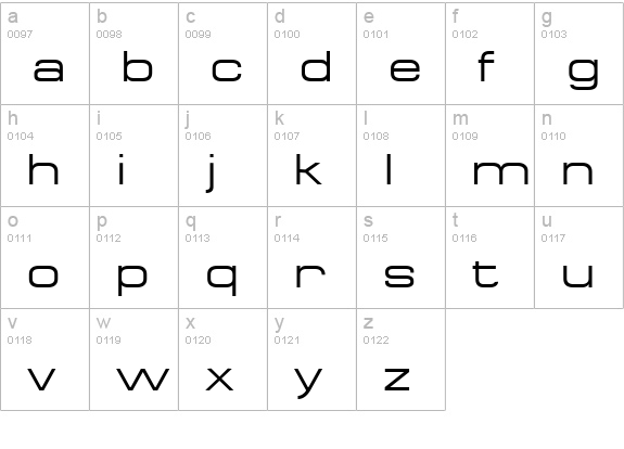 Federation Regular lowercase a-z preview