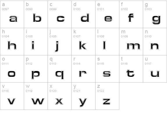 Federation Starfleet 2 lowercase a-z preview