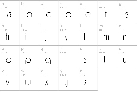 Feena Casual lowercase a-z preview