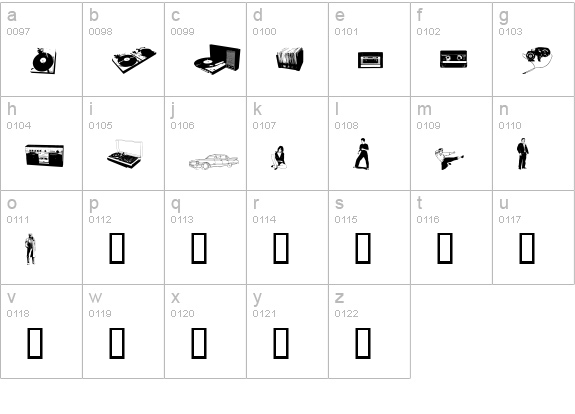 Fenotype dings preview lowercase a-z preview
