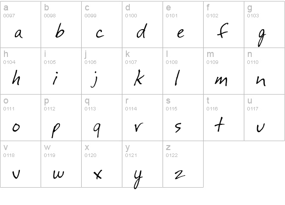 festus! lowercase a-z preview
