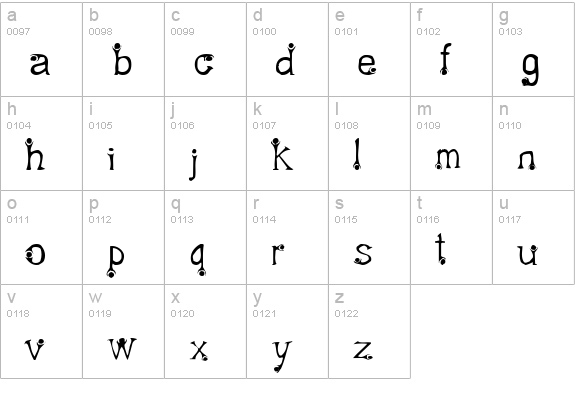 Feta lowercase a-z preview