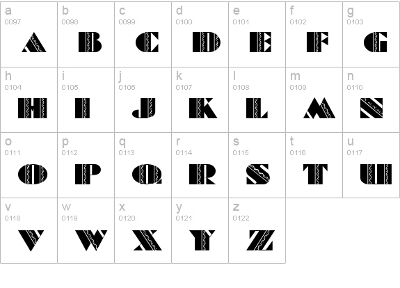 Fete Accompli NF lowercase a-z preview