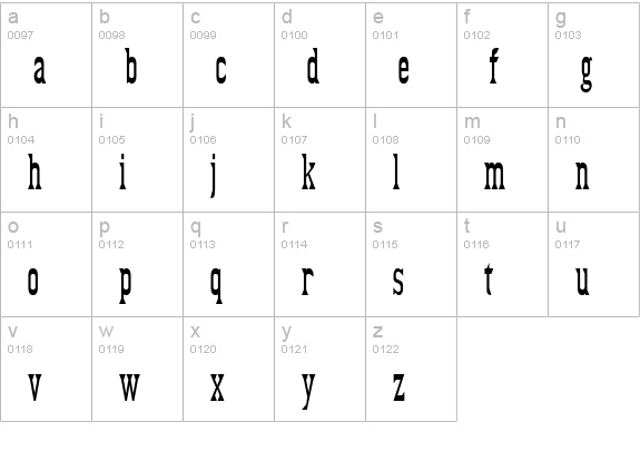 Fezdaz lowercase a-z preview