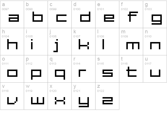FFF Estudio Extended lowercase a-z preview