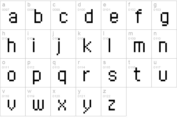 FFF Executive Trial lowercase a-z preview