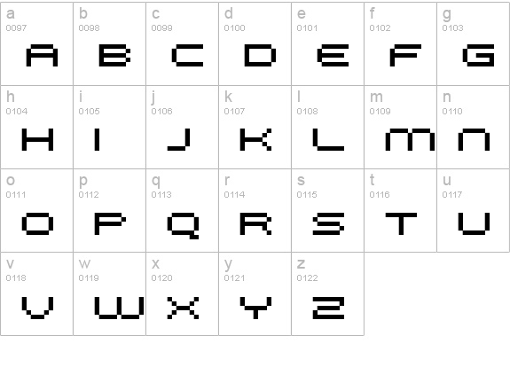 FFF Galaxy lowercase a-z preview
