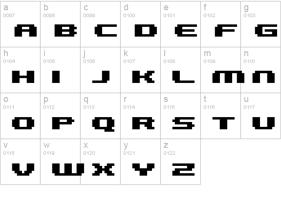 FFF Galaxy Extra Bold lowercase a-z preview