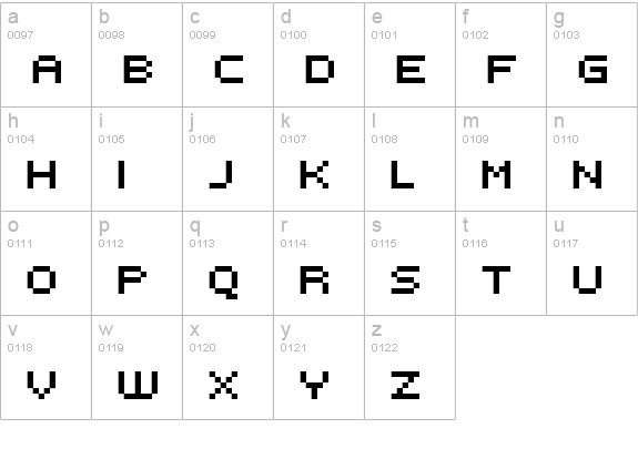 FFF Intelligent Thin lowercase a-z preview