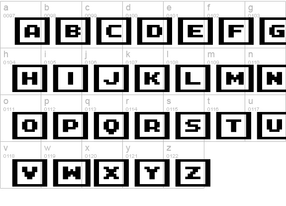 FFF Interface03b lowercase a-z preview