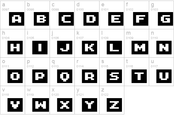 FFF Interface04b lowercase a-z preview