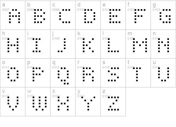 FFF Phantom 01 lowercase a-z preview