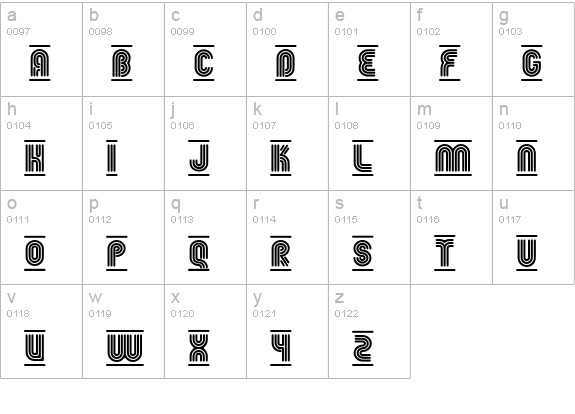 FgrooveSeventyEight lowercase a-z preview