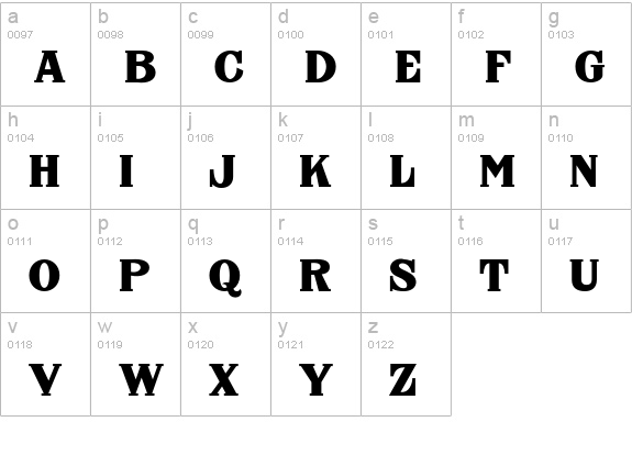 FHA Nicholson French NCV Normal lowercase a-z preview