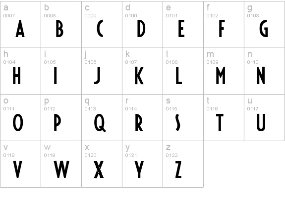 Fiesta lowercase a-z preview