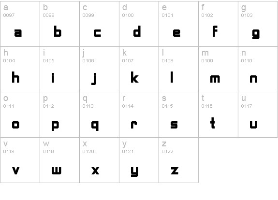 Fighting Force
 lowercase a-z preview